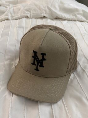Stampd Tan Mesh Trucker Hat with Black Logo
